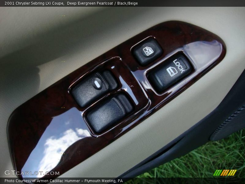 Deep Evergreen Pearlcoat / Black/Beige 2001 Chrysler Sebring LXi Coupe