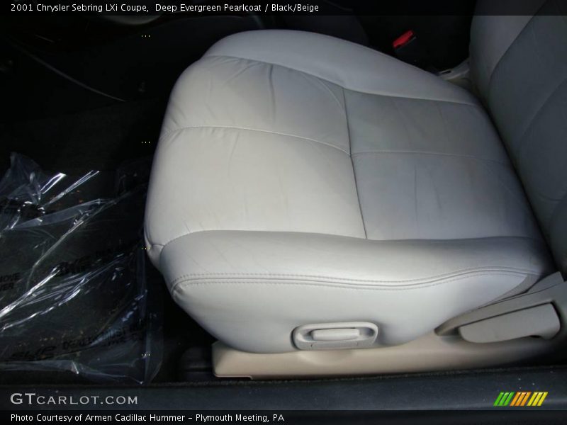 Deep Evergreen Pearlcoat / Black/Beige 2001 Chrysler Sebring LXi Coupe