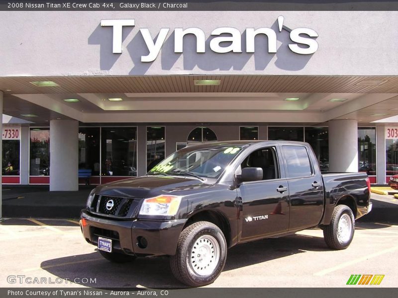 Galaxy Black / Charcoal 2008 Nissan Titan XE Crew Cab 4x4