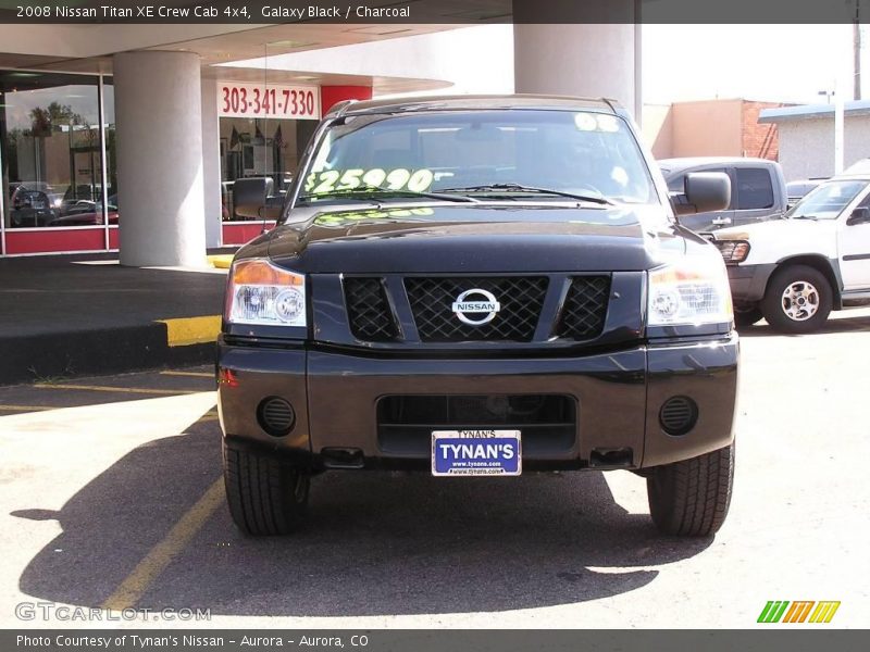 Galaxy Black / Charcoal 2008 Nissan Titan XE Crew Cab 4x4