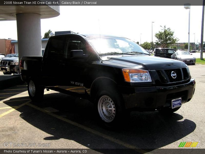 Galaxy Black / Charcoal 2008 Nissan Titan XE Crew Cab 4x4