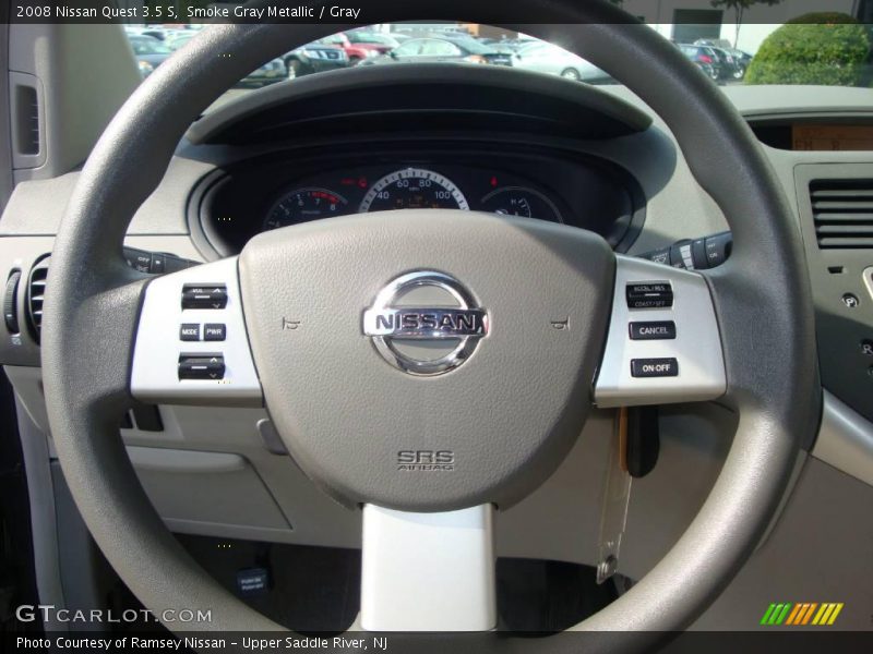 Smoke Gray Metallic / Gray 2008 Nissan Quest 3.5 S