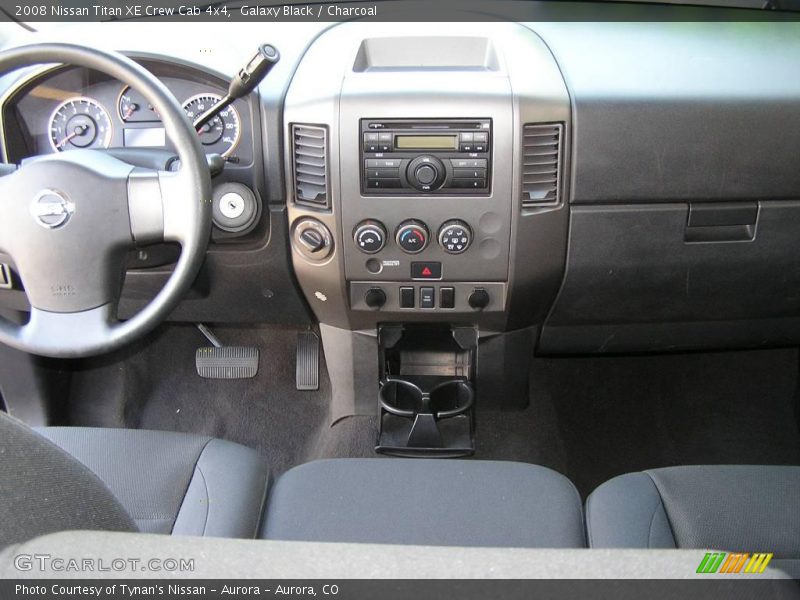 Galaxy Black / Charcoal 2008 Nissan Titan XE Crew Cab 4x4