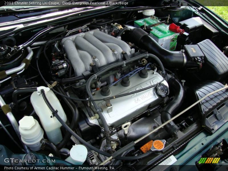 Deep Evergreen Pearlcoat / Black/Beige 2001 Chrysler Sebring LXi Coupe