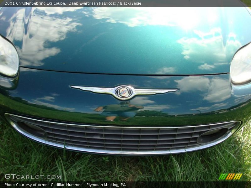 Deep Evergreen Pearlcoat / Black/Beige 2001 Chrysler Sebring LXi Coupe