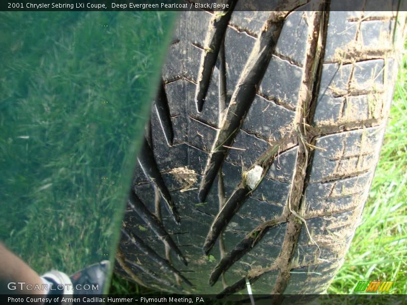 Deep Evergreen Pearlcoat / Black/Beige 2001 Chrysler Sebring LXi Coupe
