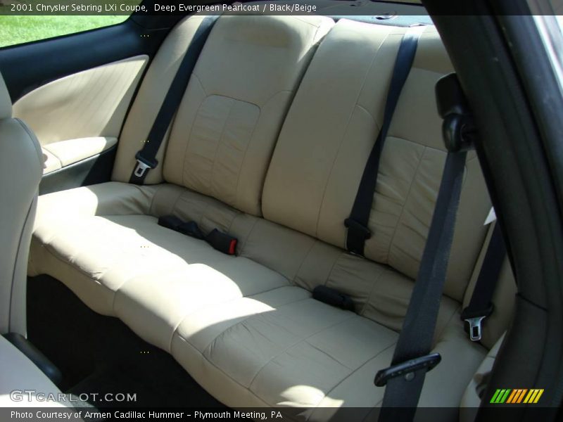 Deep Evergreen Pearlcoat / Black/Beige 2001 Chrysler Sebring LXi Coupe