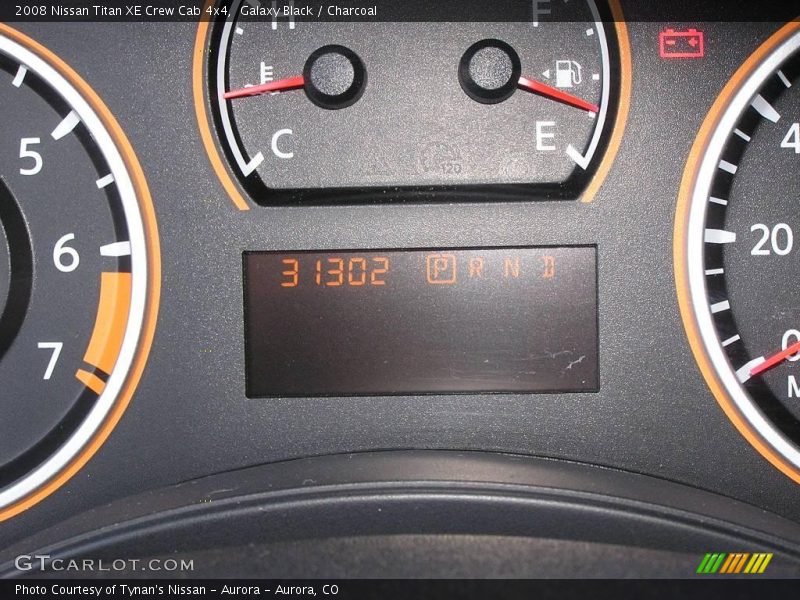 Galaxy Black / Charcoal 2008 Nissan Titan XE Crew Cab 4x4