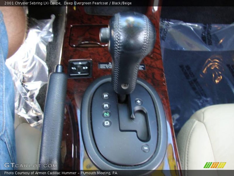 Deep Evergreen Pearlcoat / Black/Beige 2001 Chrysler Sebring LXi Coupe