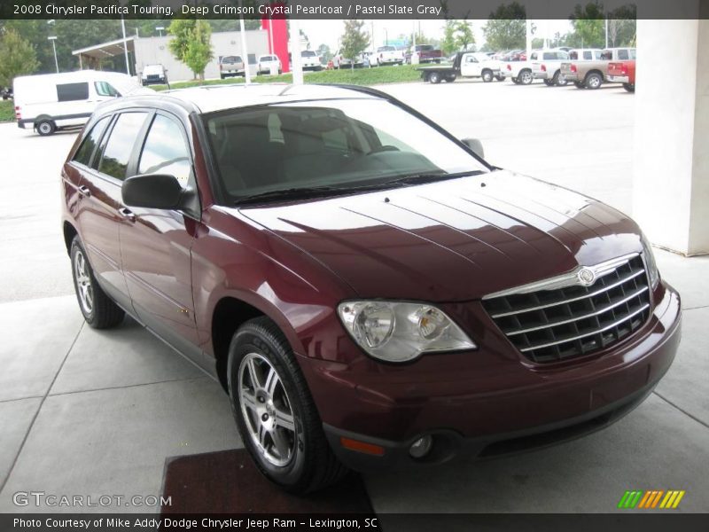 Deep Crimson Crystal Pearlcoat / Pastel Slate Gray 2008 Chrysler Pacifica Touring