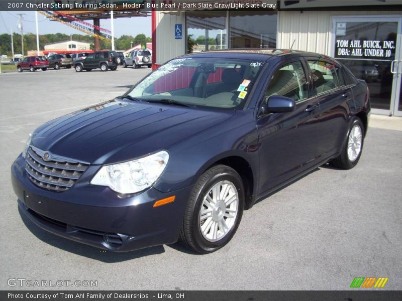 Modern Blue Pearl / Dark Slate Gray/Light Slate Gray 2007 Chrysler Sebring Touring Sedan