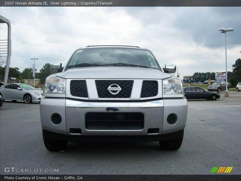Silver Lightning / Graphite/Titanium 2007 Nissan Armada SE