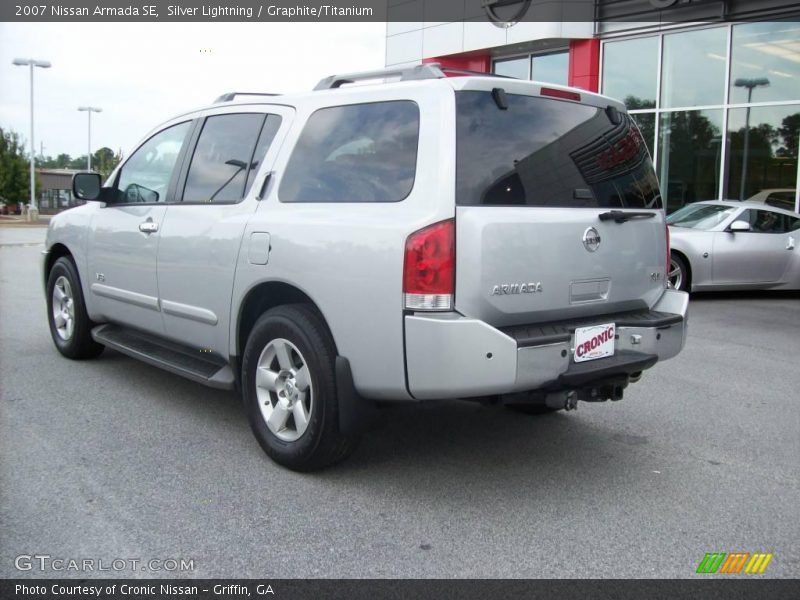 Silver Lightning / Graphite/Titanium 2007 Nissan Armada SE