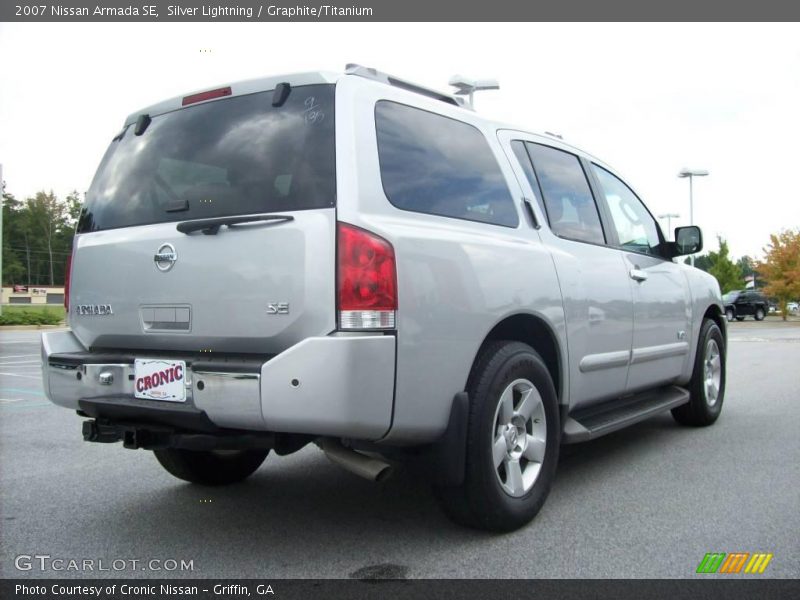 Silver Lightning / Graphite/Titanium 2007 Nissan Armada SE