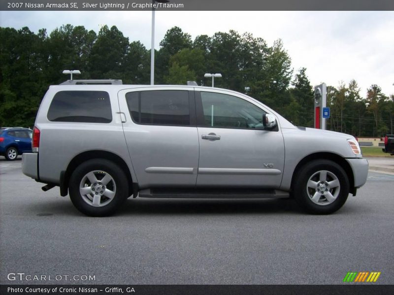 Silver Lightning / Graphite/Titanium 2007 Nissan Armada SE
