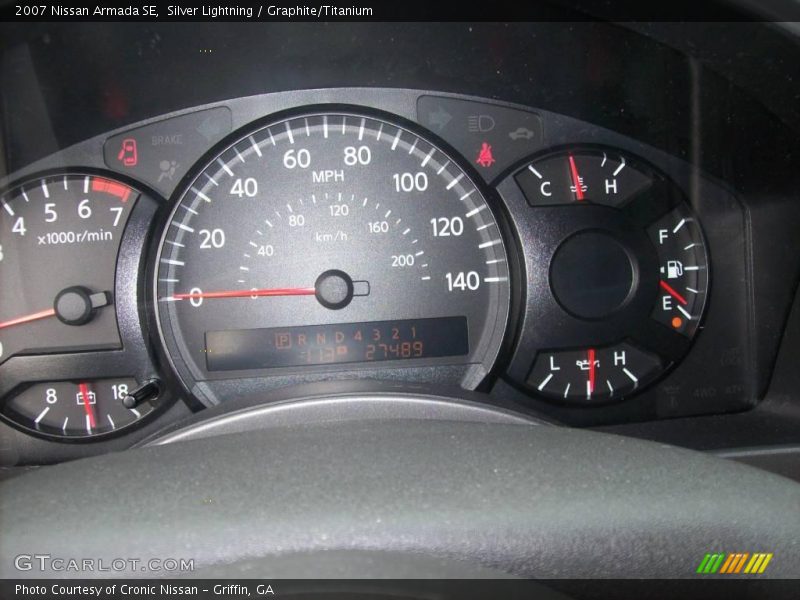 Silver Lightning / Graphite/Titanium 2007 Nissan Armada SE