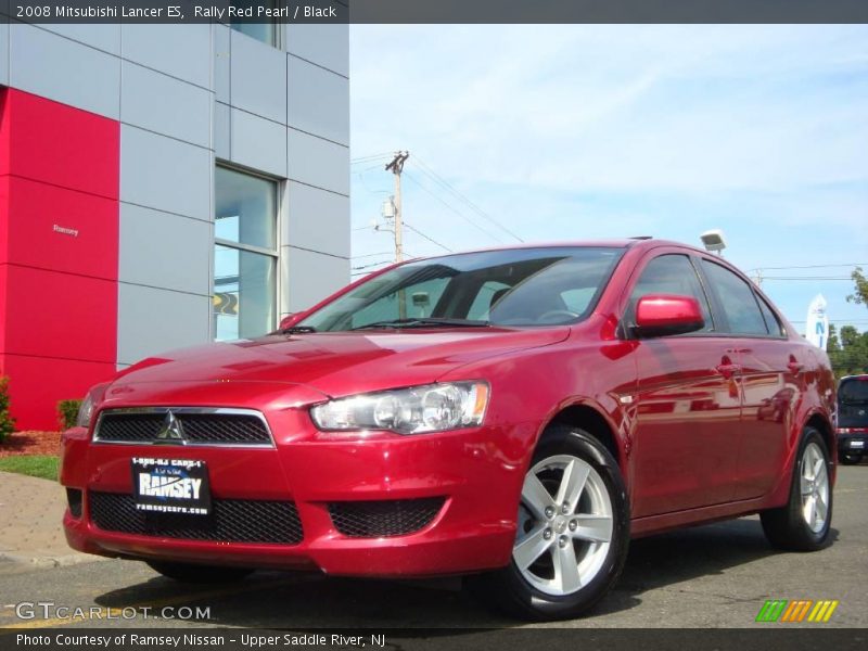 Rally Red Pearl / Black 2008 Mitsubishi Lancer ES