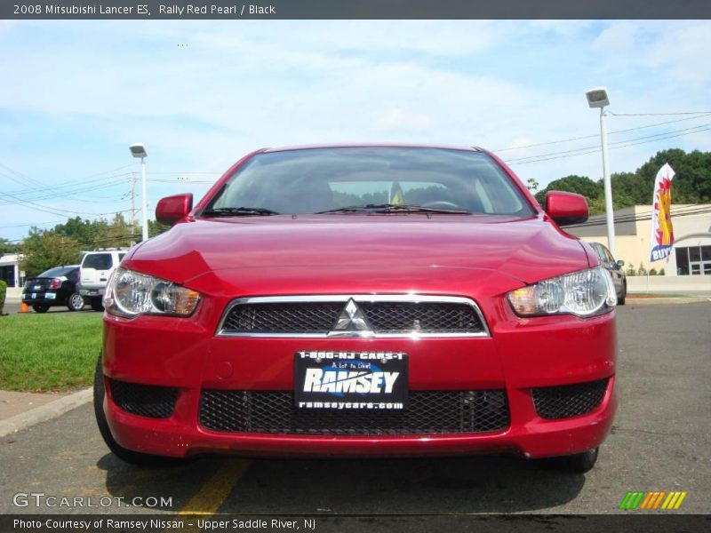 Rally Red Pearl / Black 2008 Mitsubishi Lancer ES