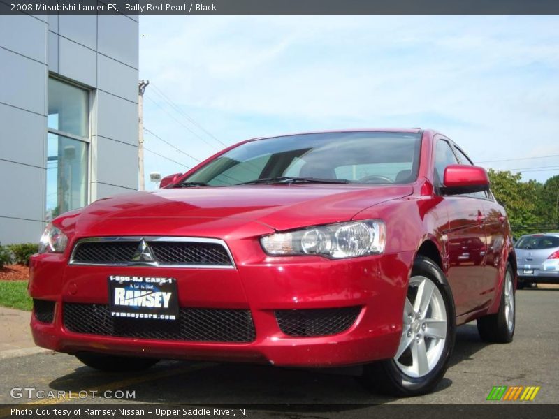 Rally Red Pearl / Black 2008 Mitsubishi Lancer ES