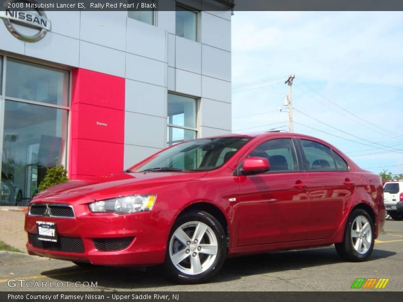 Rally Red Pearl / Black 2008 Mitsubishi Lancer ES