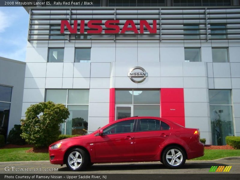 Rally Red Pearl / Black 2008 Mitsubishi Lancer ES