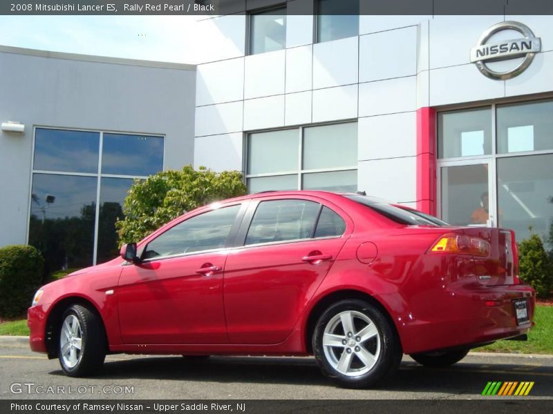 Rally Red Pearl / Black 2008 Mitsubishi Lancer ES