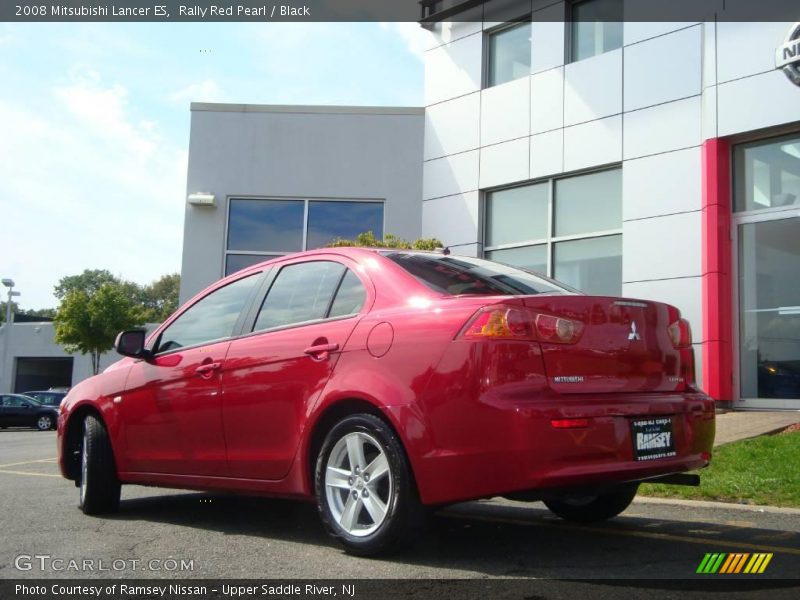 Rally Red Pearl / Black 2008 Mitsubishi Lancer ES