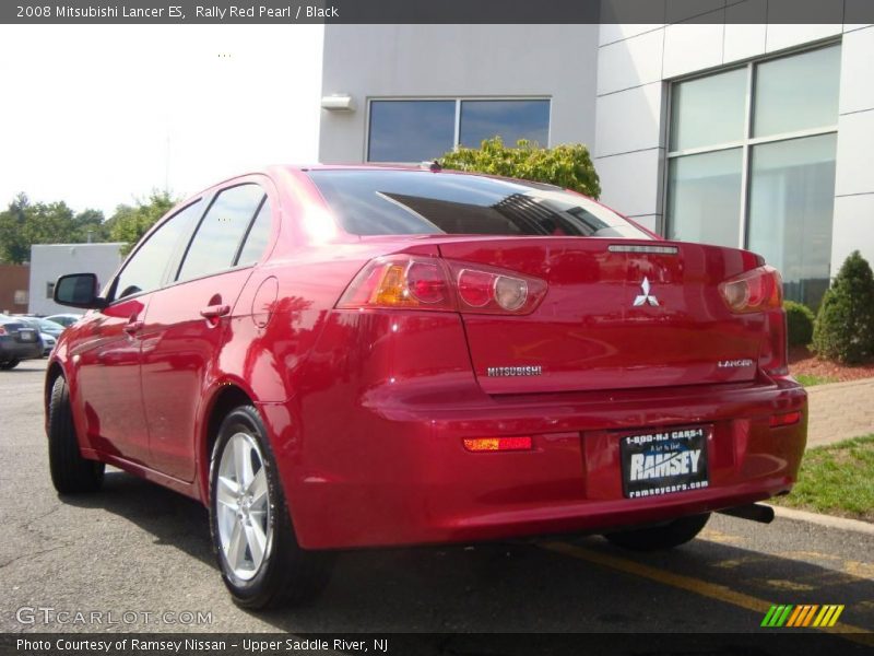Rally Red Pearl / Black 2008 Mitsubishi Lancer ES