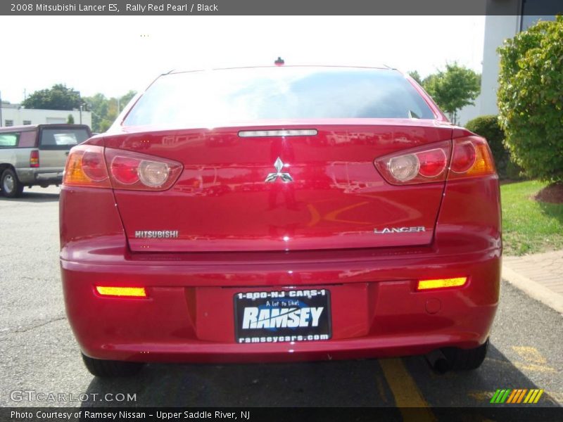 Rally Red Pearl / Black 2008 Mitsubishi Lancer ES