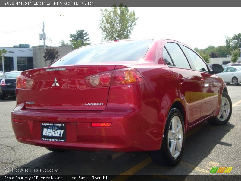 Rally Red Pearl / Black 2008 Mitsubishi Lancer ES