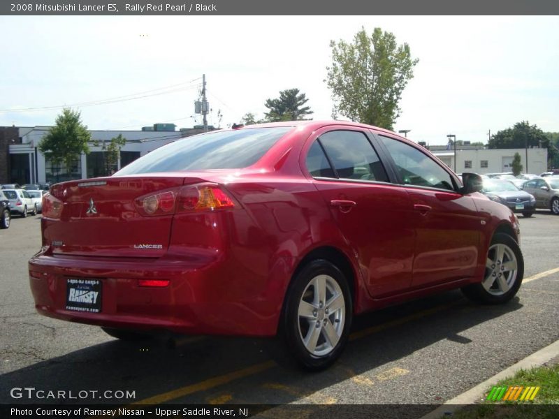 Rally Red Pearl / Black 2008 Mitsubishi Lancer ES