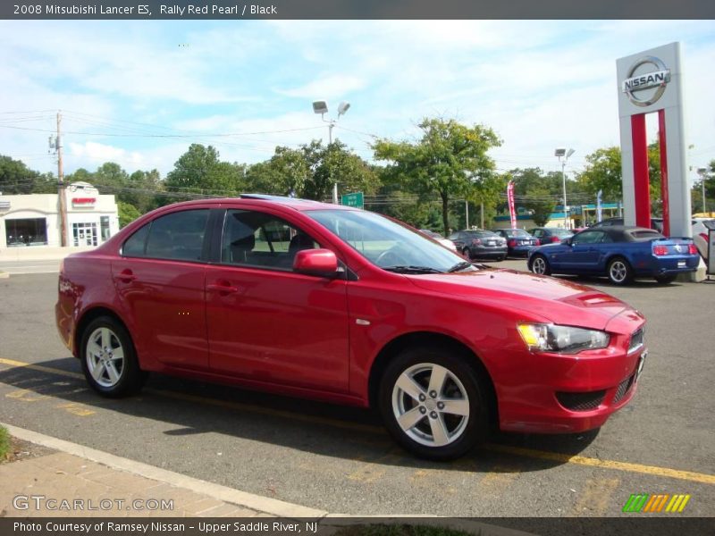Rally Red Pearl / Black 2008 Mitsubishi Lancer ES