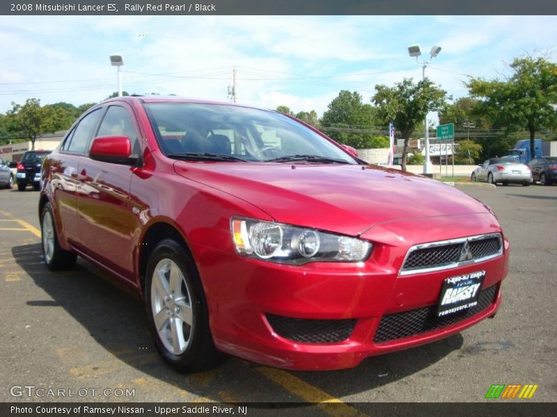 Rally Red Pearl / Black 2008 Mitsubishi Lancer ES