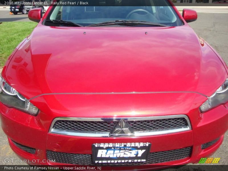Rally Red Pearl / Black 2008 Mitsubishi Lancer ES