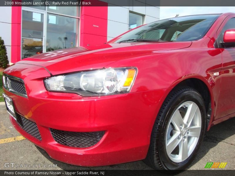 Rally Red Pearl / Black 2008 Mitsubishi Lancer ES