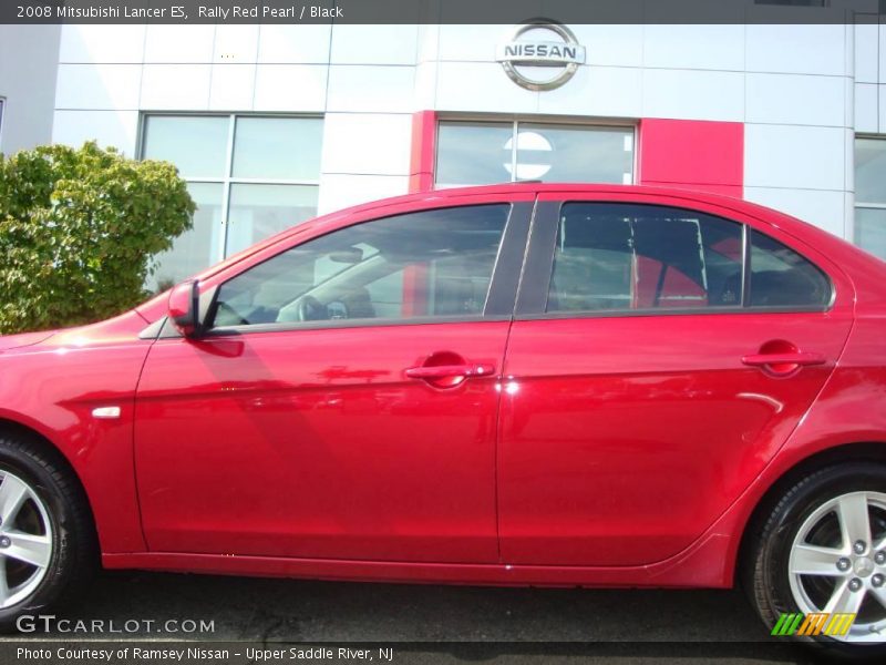 Rally Red Pearl / Black 2008 Mitsubishi Lancer ES