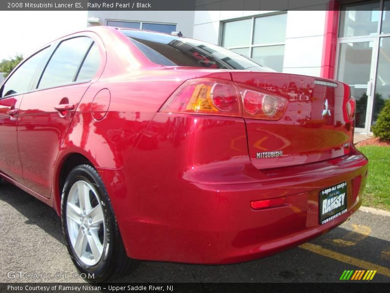 Rally Red Pearl / Black 2008 Mitsubishi Lancer ES