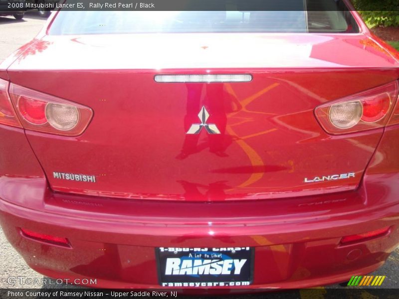 Rally Red Pearl / Black 2008 Mitsubishi Lancer ES