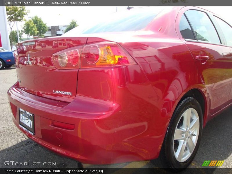 Rally Red Pearl / Black 2008 Mitsubishi Lancer ES