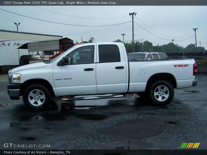 Bright White / Medium Slate Gray 2007 Dodge Ram 1500 TRX Quad Cab
