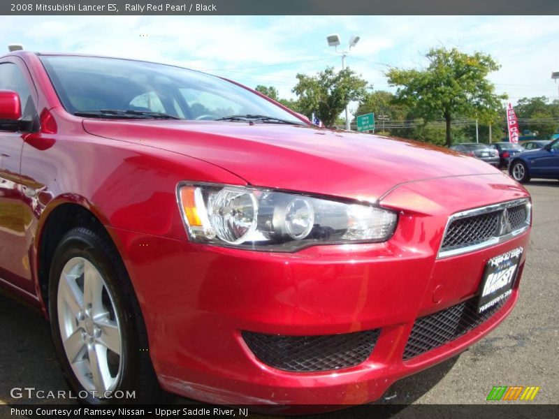 Rally Red Pearl / Black 2008 Mitsubishi Lancer ES