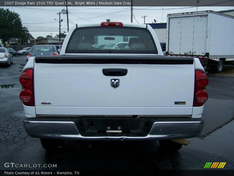 Bright White / Medium Slate Gray 2007 Dodge Ram 1500 TRX Quad Cab