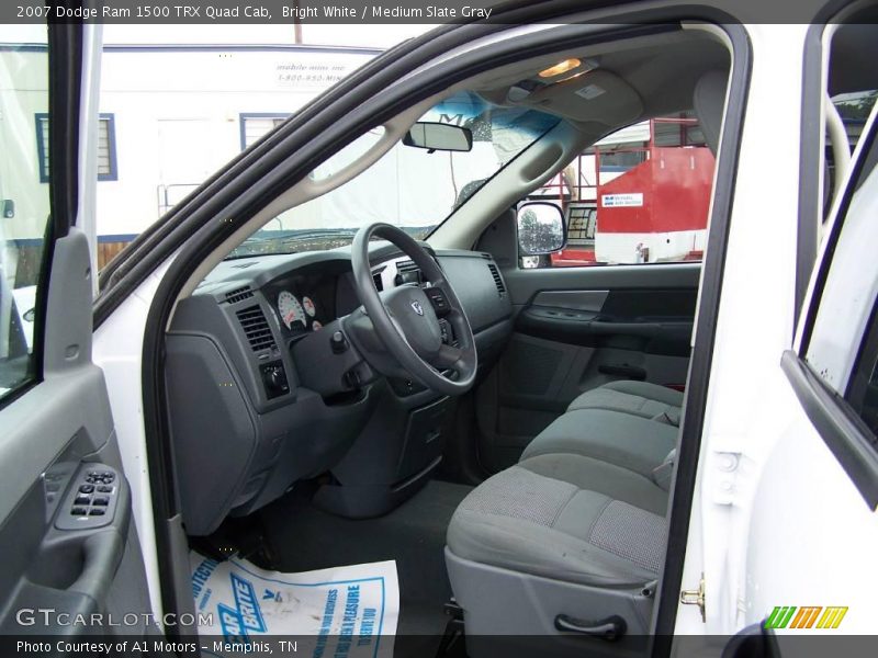 Bright White / Medium Slate Gray 2007 Dodge Ram 1500 TRX Quad Cab