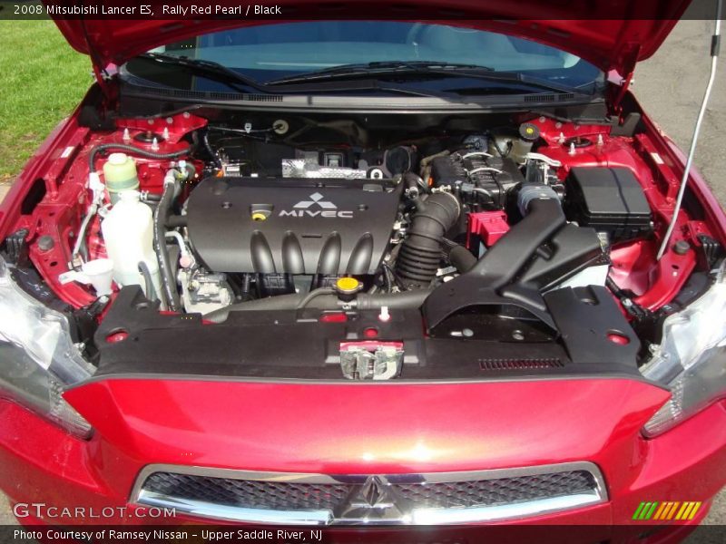 Rally Red Pearl / Black 2008 Mitsubishi Lancer ES