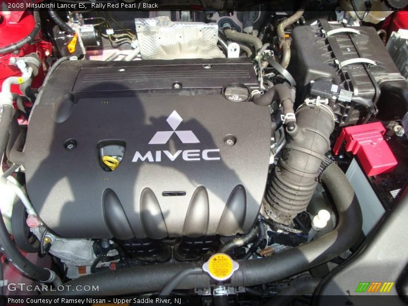 Rally Red Pearl / Black 2008 Mitsubishi Lancer ES