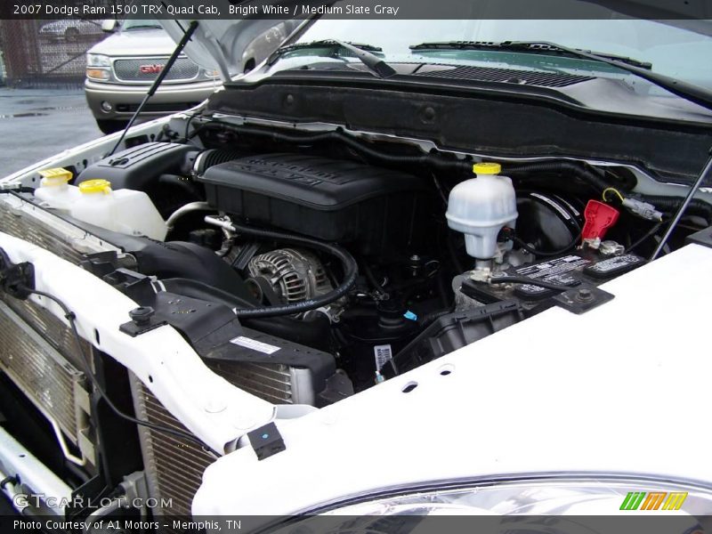 Bright White / Medium Slate Gray 2007 Dodge Ram 1500 TRX Quad Cab
