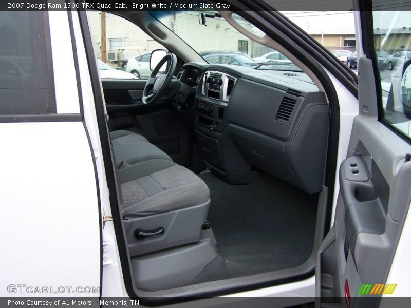 Bright White / Medium Slate Gray 2007 Dodge Ram 1500 TRX Quad Cab