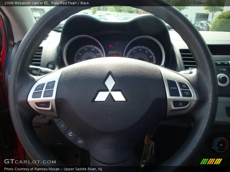 Rally Red Pearl / Black 2008 Mitsubishi Lancer ES