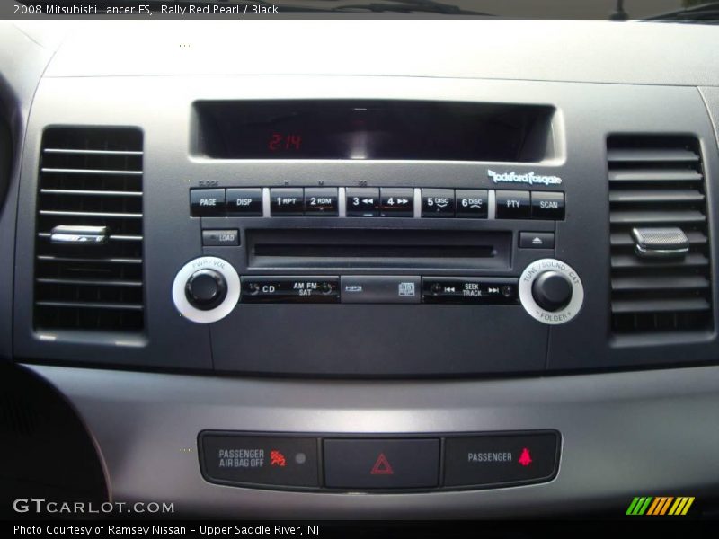 Rally Red Pearl / Black 2008 Mitsubishi Lancer ES