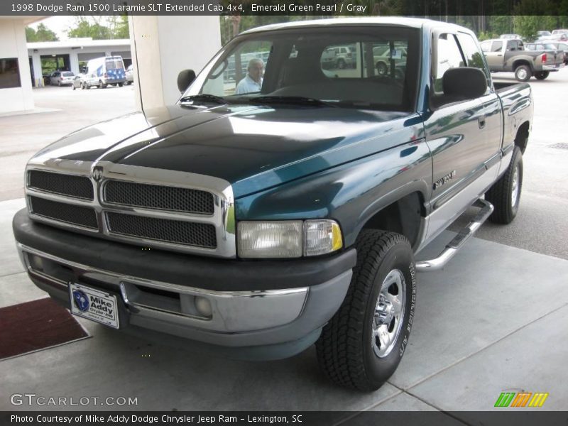 Emerald Green Pearl / Gray 1998 Dodge Ram 1500 Laramie SLT Extended Cab 4x4